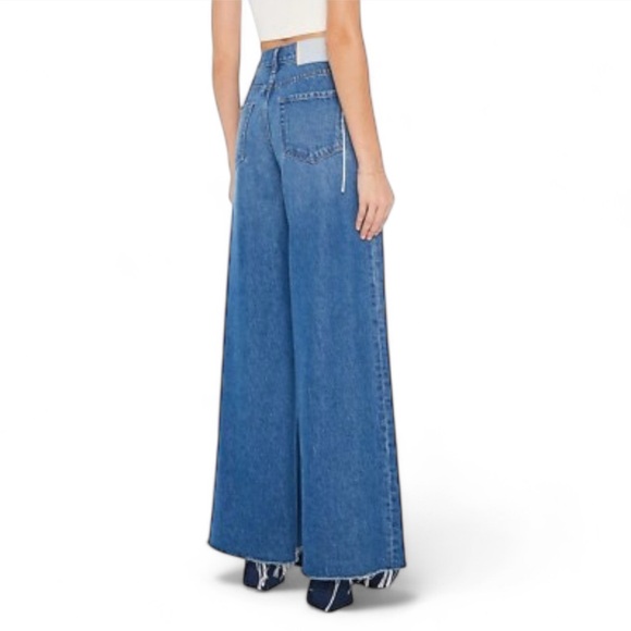 NWT MOTHER Snacks The Lunch Line Sneak Fray Jean in Yummy 34 - Picture 2 of 11